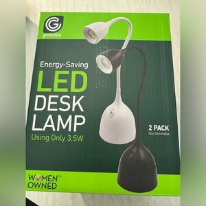 LED desk lamp set of 2 new